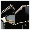 GOBIGER Aviator Sunglasses for Men Retro Fashion Goggle Alloy Frame