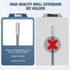 Drill Bit Holder 2.4/3/6’’, Drill Bit Extension 9 Pcs, Magnetic