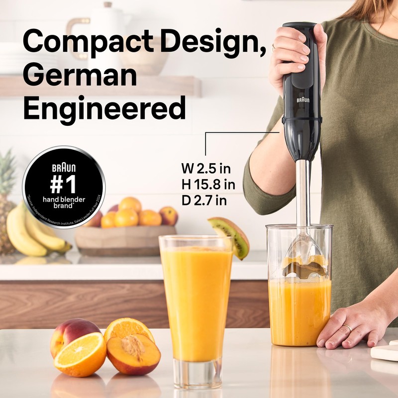 Braun MQ50202M MultiQuick 5 Vario Hand Blender, Black