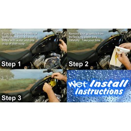 12 Piece Flame Set (White hot fire Grape) for Harley Sportster Tank and fenders - UV Protected