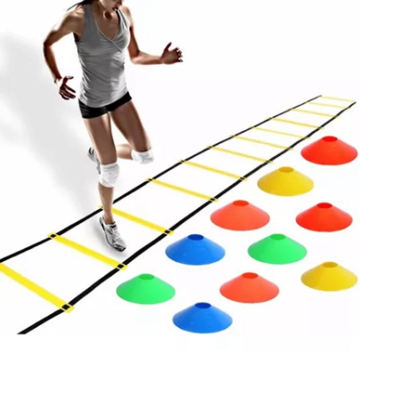 Agility Ladder 12 Rung 20ft Speed Training Ladder Equipment Set