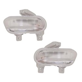 For Jeep Renegade 2019 2020 2021 2022 Turn Signal/Parking Light Assembly Driver and Passenger Side | Pair | Front | Clear Lens | Type 1 | Altitude/High Altitude/Latitude/Sport Model