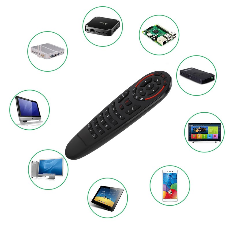 G30S USB 2.4G Wireless Transmission Intelligent Voice Remote Controller with