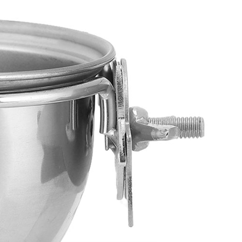Stainless Steel Parrot Food and Water Coop Cup Bird Feeding
