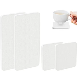 4Pcs Water Absorbent Diatomite Coasters, Kitchen Bathroom Sink Soap Holder Absorbent Stone Coasters Prevents Moisture Buildup, Dry Sink Organizer for Hand Soap & Cups Drinks Bottles, Plants