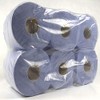 6 Pack 2 Ply Blue Embossed Centre Feed/Towel/Tissue Paper Wipe