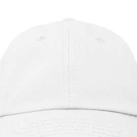 DALIX Infant Baseball Hat Baby Cap Tiny Extra Small Girls Boys in White
