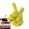 Hand Gesture Car Antenna Ball,Automotive Yellow Exterior Decor | Easy