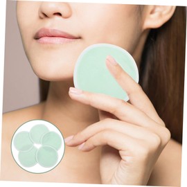 Baluue 12pcs Bamboo Fiber Cleansing Pad Round Cotton Pads Reusable Cotton Pads for Face Makeup Remover Face Cleansing Rounds Washable Face Pads Powder Puff Reusable Face Pad Facial Puff