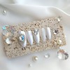 Beach Shell Handmade Nail Tips - Square / 비치 셸