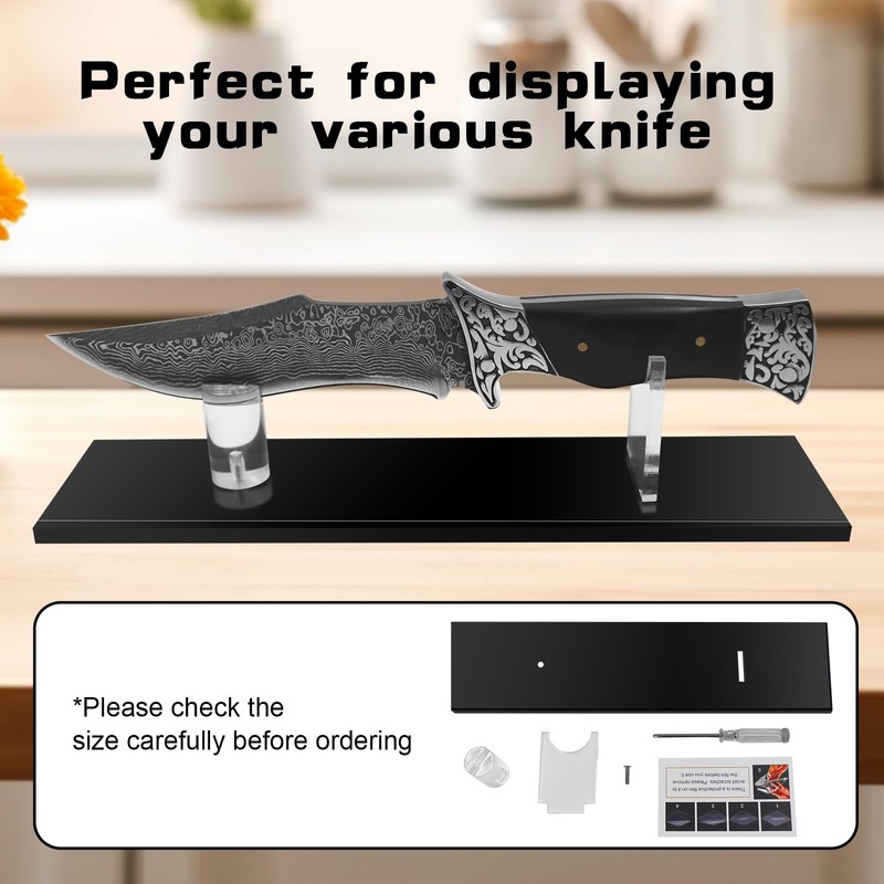 VOFSTAND Acrylic Pocket Knife Display Stand for Securing Single Knife