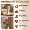 8.7 Inch White Ceramic Tapered Bud Vase, Tall Conic Single