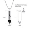 Yinplsmemory Cremation Jewelry Deer Bullet Pendant Urn Necklace for Ashes