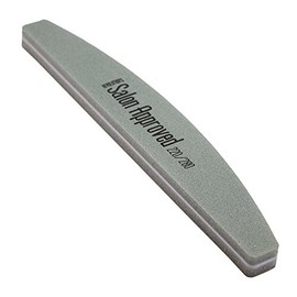 Pro Impressions 220/280 Grit Premium Half Moon Foam Nail File,Single Pack