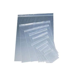 100 Grip Seal Bags 3.5" x 4.5" | Reusable Strong Zip Lock | Small Clear Resealable Plastic Bags | Polythene Packaging for Food Storage, Jewellery - by Sabco (3.5" x 4.5")