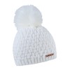 SABBOT Chic Women's Hat with Fur Bobble Fleece Lining Winter