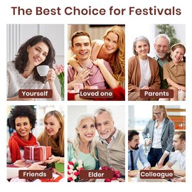 Back and Neck Massager with Heat, Electric Deep Tissue 3D Kneading Massage Pillow for Shoulder, Legs, Foot and Body, Relax Gifts for Women Men Comfort, Best Gifts for Family, Friends:_Black