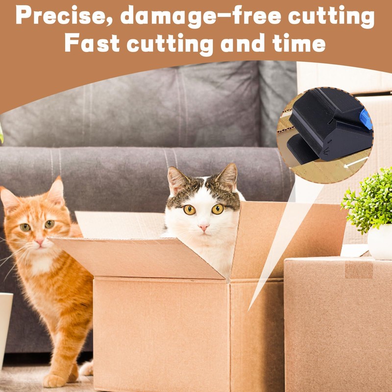BbiuRer Cardboard Cutter, 3D Printed DIY Cardboard Cutter for Cat