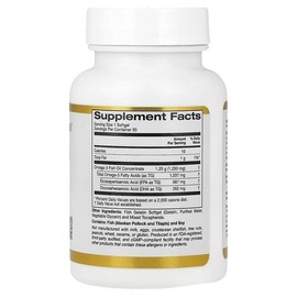 California Gold Nutrition, Omega-3 Fish Oil, Fish Gelatin Softgels, 30 Tablets (1,250mg per softgel) / California Gold Nutrition (캘리포니아골드뉴트리션), 오메가3 피쉬 오일, 피쉬 젤라틴 소프트젤 30정(소프트젤 1정당 1,250mg)