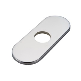 Greenspring 6 Inch Chrome Sink Hole Cover, 4" Hole Cover Deck Plate, Round Bathroom Faucet Deck Plate, Faucet Escutcheon for Bathroom or Kitchen Vanity Sink Faucets Stainless Steel