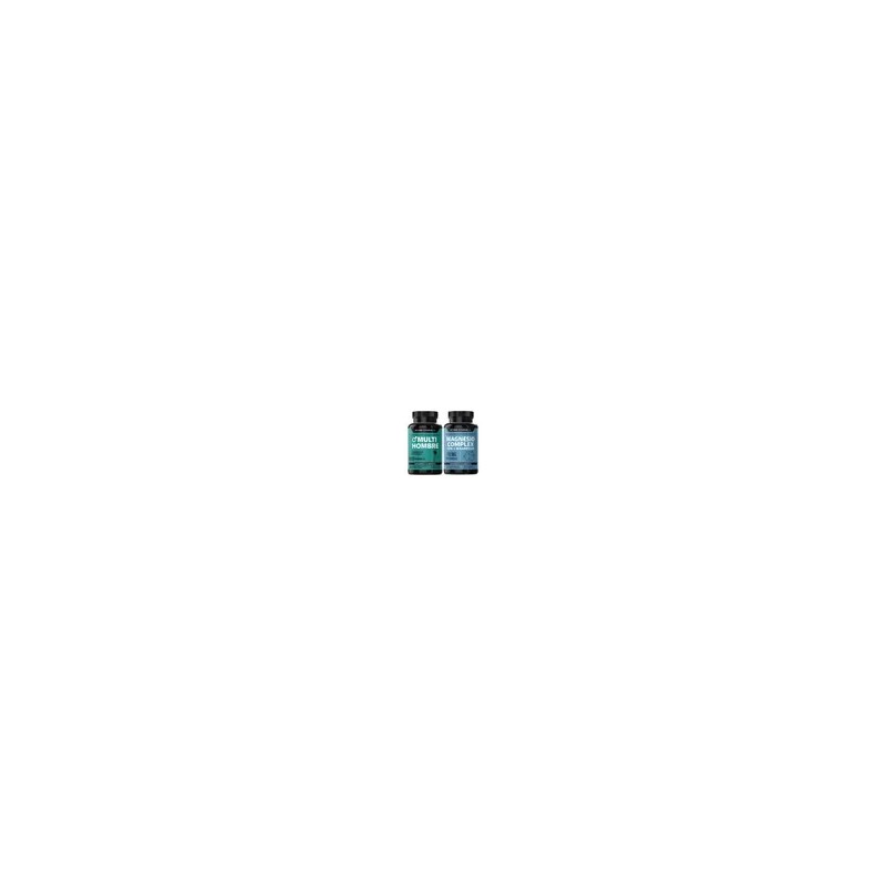 Kit 1 Multivitaminico Hombre + 1 Magnesio Complex Sabor Sin