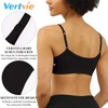 Vertvie Women's Push-Up Sports Bra Top Set, Stretch, Thin, Without