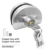 Glass Door Lock, with Key Lock, Frameless 304 Stainless Steel