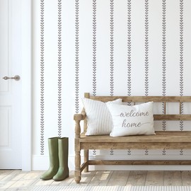 Country Cottage Stripe Stencil - Large Stencils for Painting - Stencils for DIY Wall Transformation - Reusable