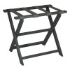 Homeroots Earth Friendly Dark Gray Folding Luggage Rack With Gray