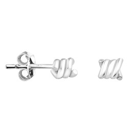 SOFIA MILANI - Women's Earrings 925 Silver - Knot Stud Earrings, Sterling silver, No Gemstone