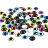 200PCS Assorted Eyes Glass Cabochons, Animal Doll Eyes, Flatback Cat