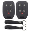 kcpros - Funda protectora de silicona de goma negra con