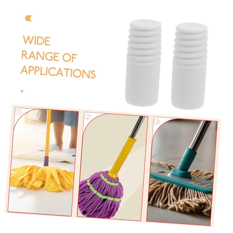 KOMBIUDA 20pcs Mop Handle Adapter Kit Threaded End Replacement Tips