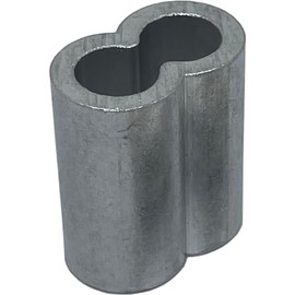 100 x Wire Rope Clips Aluminium 1 mm Aluminium Press Clamp Press Sleeve