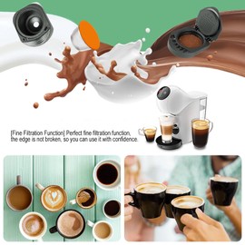 Coffee Capsule, Black Reusable Coffee Capsule Filter Cup Coffee Machine Accessory