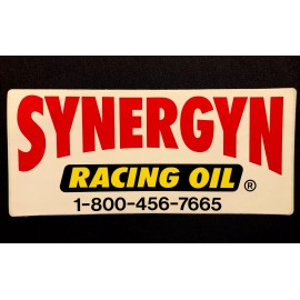 SYNERGY RACING OIL STICKER 9“ X 4“ PERFECT AMAZING CONDITION!