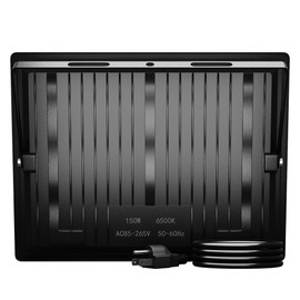 XXBSAZ 2 Pack 150W LED Flood Lights Outdoor, 18,000LM Plug-in Hardwire Work Light IP66 Waterproof - 6500K Daylight Bright for Yard, Garage, Stadium