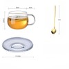RYHMHA Coffee Cup and Saucer Set, 11.8 oz Large Capacity