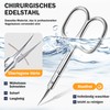 THRAU Precise Cuticle Scissors with Extra Fine Curved Tip