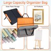 Wigojoy Solar Panel Storage Bag with Orange Lining, Deepened Opening,
