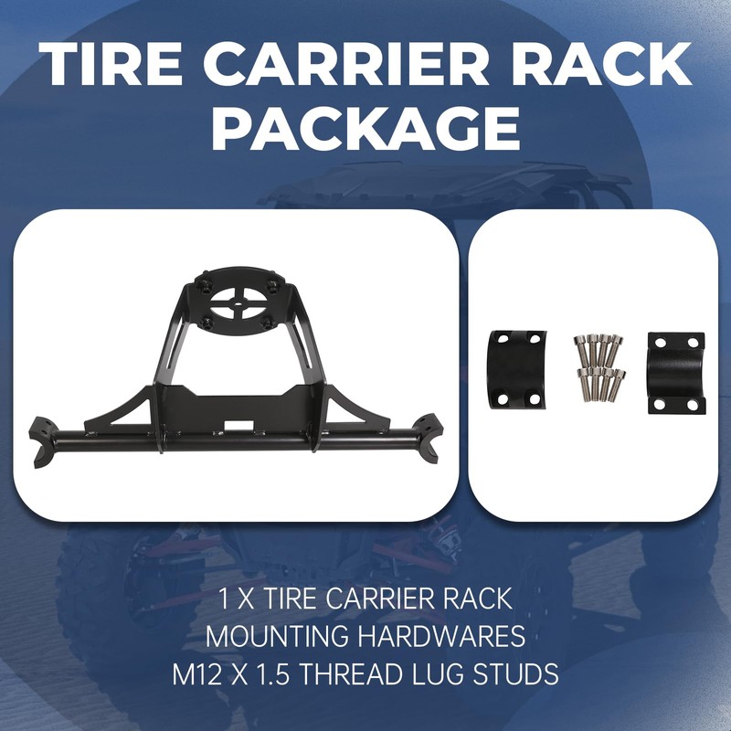 Tire Carrier Rack Compatible with 2014-2023 Polaris RZR XP 1000
