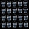 Lobergel 20PCS 10oz Slime Containers with Lids, Squre Clear 280ml