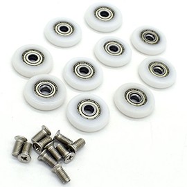 YUANQIAN 10 x Replacement Shower Door Roller Wheels