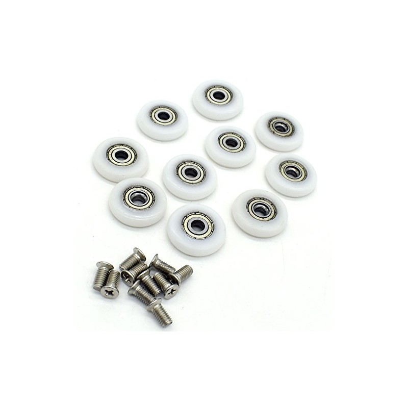 YUANQIAN 10 x Replacement Shower Door Roller Wheels
