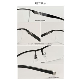 Men Photochromic+ Multifocus Glasses 3 Powers in 1 Reader, Change to Gray On Sun (Black, 2.75)