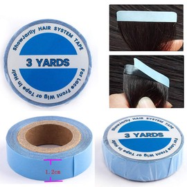 ShowJarlly Double-sided Tape, 1 Roll of Blue Packing Tape With Lace edges blue