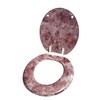 J&V Textiles Round Toilet Seat With Easy Clean & Change