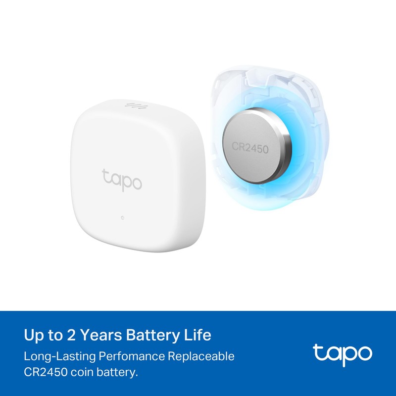 TP-Link Tapo Smart Temperature and Humidity Sensor | Requires Tapo