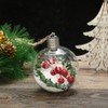 6Pcs Shining Christmas Balls with LED Light Pendants Refillable Ball