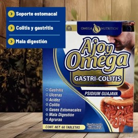 Paq Ajo Omega Nutrition Gastri Colitis Acidez Agruras Sabor